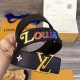 Replicas Louis Vuitton New Wave Cinturón de 35 mm M0078V negro Baratos Imitacion