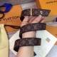 Replicas Louis Vuitton Monoglam 30mm Cinturón Monogram M9300U Baratos Imitacion