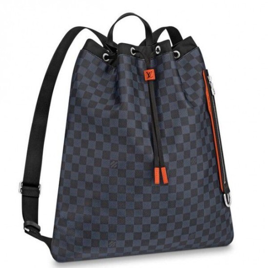 Replicas Louis Vuitton Mochila cordones Damier Cobalt Race N40170 Baratos Imitacion