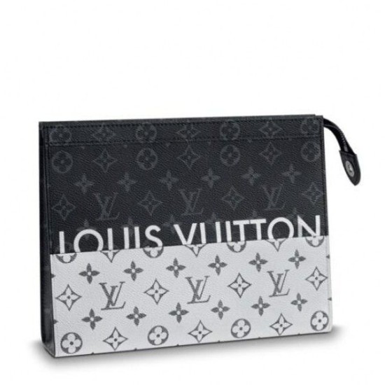 Replicas Louis Vuitton Pochette Voyage MM Monogram Silver M63039 Baratos Imitacion