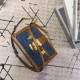 Replicas Louis Vuitton Trunk Clutch Malletage Denim M55047 Baratos Imitacion