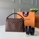 Replicas Louis Vuitton Bolsa Beaubourg MM Damier Ebene N40177 Baratos Imitacion