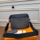 Replicas Louis Vuitton Trio Messenger bag Monogram Eclipse Canvas m69443 Baratos Imitacion