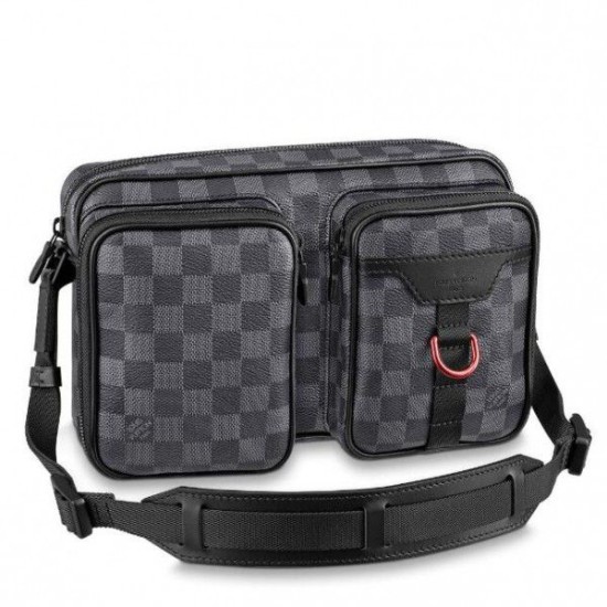 Replicas Louis Vuitton Utility Messenger Damier Graphite N40280 Baratos Imitacion