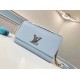 Replicas Louis Vuitton Bolsos Lockme Embrague M56136 Azul Baratos Imitacion