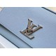 Replicas Louis Vuitton Bolsos Lockme Embrague M56136 Azul Baratos Imitacion