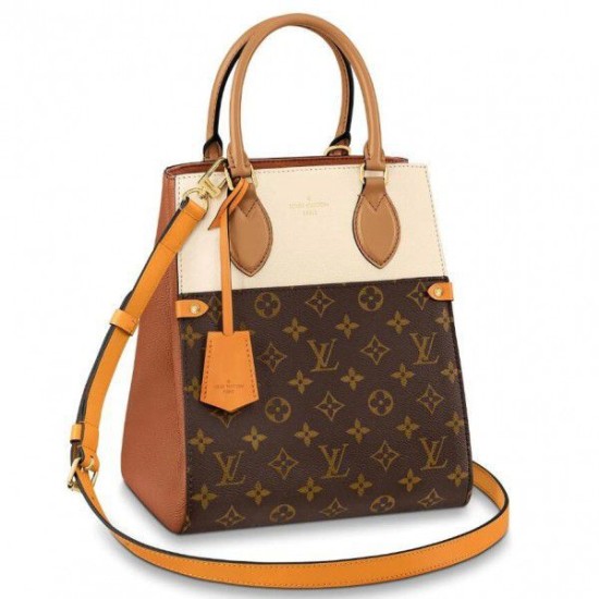 Replicas Louis Vuitton Fold Tote MM Monogram Piel de becerro M45376 Baratos Imitacion