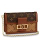 Replicas Louis Vuitton Bolsos Dauphine Cartera con cadena Monogram Reverse M68746 Baratos Imitacion