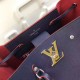 Replicas Louis Vuitton Navy Blue Lockme Bucket Bolsos M54681 Baratos Imitacion