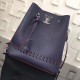 Replicas Louis Vuitton Navy Blue Lockme Bucket Bolsos M54681 Baratos Imitacion