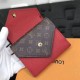 Replicas Louis Vuitton Double V Compact Billetera Taurillon Cuero M64419 Baratos Imitacion