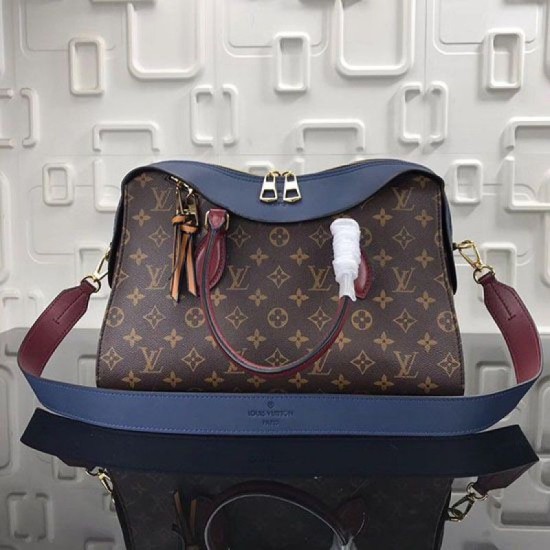 Replicas Louis Vuitton Monogram Canvas Tuileries Marine Bordeaux M43439 Baratos Imitacion