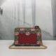 Replicas Bolso de hombro pequeño Gucci Padlock con estampado de manzana GG 409487 Baratos Imitacion