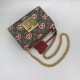 Replicas Bolso de hombro pequeño Gucci Padlock con estampado de manzana GG 409487 Baratos Imitacion