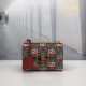 Replicas Bolso de hombro pequeño Gucci Padlock con estampado de manzana GG 409487 Baratos Imitacion