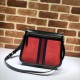 Replicas Bolso de hombro Gucci GG Supreme Saddle 523658 rojo Baratos Imitacion