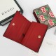 Replicas Cartera Gucci Card Case con estampado de manzanas GG 624641 Baratos Imitacion