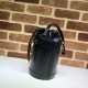 Replicas Gucci Horsebit 1955 Bolso pequeño de cubo 637115 Negro Baratos Imitacion