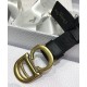 Replicas Christian Dior Mujeres Saddle Nylon Belt Negro Baratos Imitacion