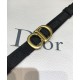 Replicas Christian Dior Mujeres Saddle Nylon Belt Negro Baratos Imitacion