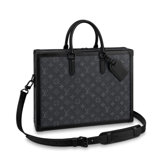 Replicas Louis Vuitton Soft Trunk Maletín M44952 Negro Baratos Imitacion