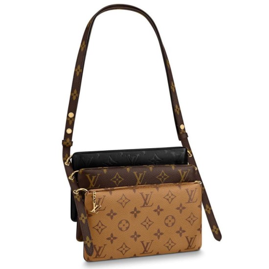 Replicas Louis Vuitton Pouche LV3 M45412 Marrón Baratos Imitacion