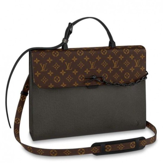 Replicas Louis Vuitton Robusto Maletín Taiga Leather M30591 Baratos Imitacion