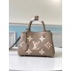 Replicas Louis Vuitton Bolso BB Montaigne en cuero gris Tourterelle M45489 Baratos Imitacion