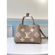 Replicas Louis Vuitton Bolso BB Montaigne en cuero gris Tourterelle M45489 Baratos Imitacion