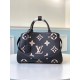 Replicas Louis Vuitton Bolso Montaigne MM en cuero negro M45499 Baratos Imitacion