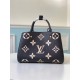 Replicas Louis Vuitton Bolso Montaigne MM en cuero negro M45499 Baratos Imitacion