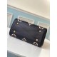 Replicas Louis Vuitton Bolso Montaigne MM en cuero negro M45499 Baratos Imitacion