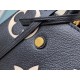 Replicas Louis Vuitton Bolso Montaigne MM en cuero negro M45499 Baratos Imitacion