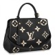 Replicas Louis Vuitton Bolso Montaigne MM en cuero negro M45499 Baratos Imitacion