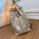 Replicas Louis Vuitton Bolso NeoNoe MM en cuero gris Tourterelle M45555 Baratos Imitacion