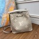 Replicas Louis Vuitton Bolso NeoNoe MM en cuero gris Tourterelle M45555 Baratos Imitacion