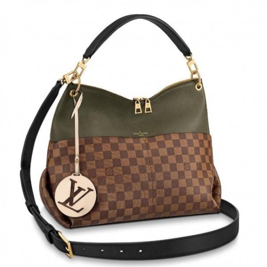 Replicas Louis Vuitton Maida Hobo Bag Damier Ebene N40366 Baratos Imitacion