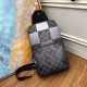 Replicas Louis Vuitton Avenue Sling Bag Damier Graphite Giant N40403 Baratos Imitacion