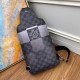 Replicas Louis Vuitton Avenue Sling Bag Damier Graphite Giant N40403 Baratos Imitacion