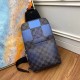 Replicas Louis Vuitton Avenue Sling Bag Damier Graphite Giant N40404 Baratos Imitacion