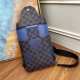 Replicas Louis Vuitton Avenue Sling Bag Damier Graphite Giant N40404 Baratos Imitacion