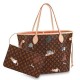 Replicas Louis Vuitton Bolsa Neverfull MM Grace Coddington M44441 Baratos Imitacion