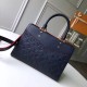 Replicas Louis Vuitton Bolso de mano Zipped Monogram Empreinte M43648 Baratos Imitacion