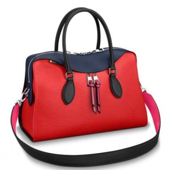 Replicas Louis Vuitton Bolso Tuileries Epi Cuero M53544 Rojo Baratos Imitacion