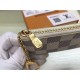 Replicas Louis Vuitton Bolso para llaves Damier Azur N62659 Baratos Imitacion