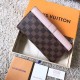 Replicas Louis Vuitton Cartera Clapton Damier Ebene N64447 Baratos Imitacion