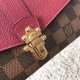 Replicas Louis Vuitton Cartera Clapton Damier Ebene N64448 Baratos Imitacion