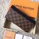 Replicas Louis Vuitton Cartera Clapton Damier Ebene N64449 Baratos Imitacion