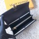 Replicas Louis Vuitton Cartera Clapton Damier Ebene N64449 Baratos Imitacion