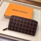 Replicas Louis Vuitton Cartera Zippy Damier Ebene Studs N60122 Baratos Imitacion